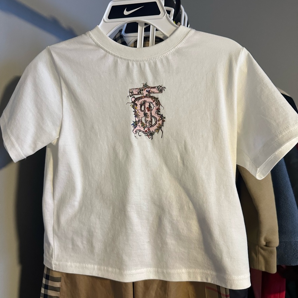 Kids White Graphic T-Shirt